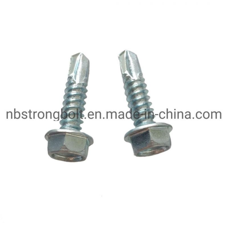 Hex Head Self Drilling Screw with Zp