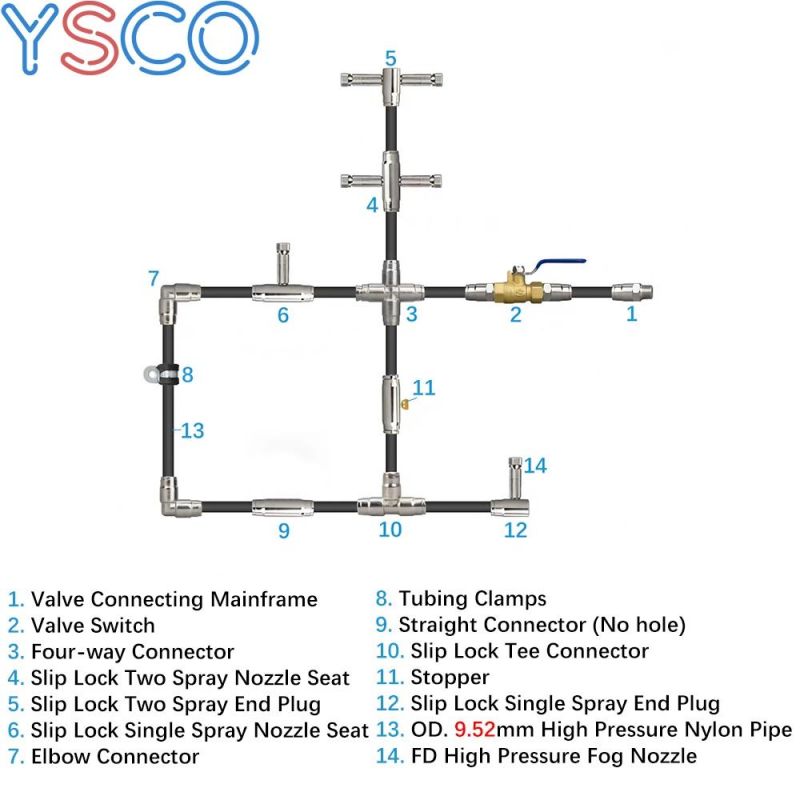 Ys High Pressure Fog Machine Valve
