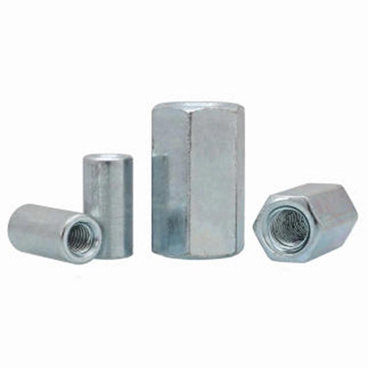 M8 DIN6334 Hexagon Coupling Nut with Zinc Plated