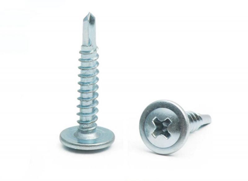 High Quality C1022 Blue Zinc Plated Phillips Recess Truss Flange Head Self Drilling Profile Connection Screw