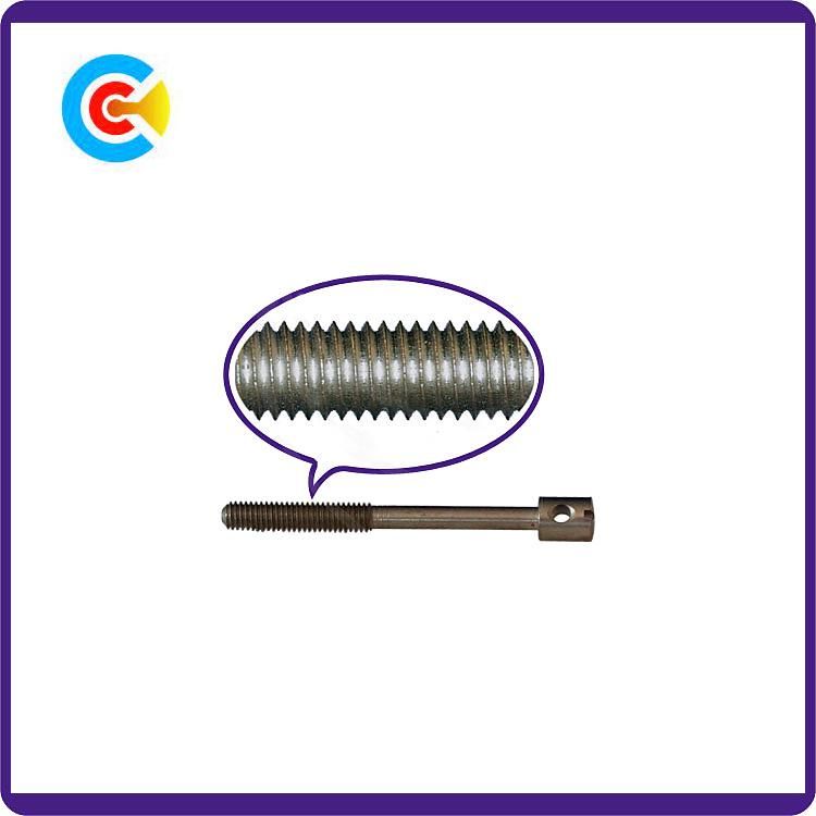 GB/DIN/JIS/ANSI Carbon-Steel/Stainless-Steel Slotted Shrink Rod Seal Screw for Building Railway