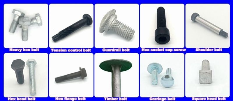 HDG Hot DIP Galvanized A307A Highway Guardrail Splice Bolts