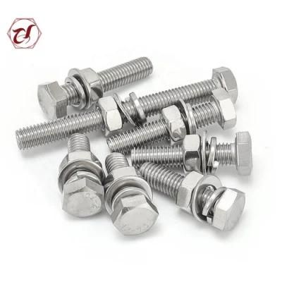 DIN933 Hexagon Bolt 316 Stainless Steel Fastener Bolt