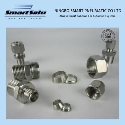 Swagelok PTFE PP PVDF Stainless Steel Brass Compression Fittings
