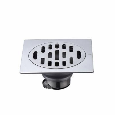 Bathroom Toilet Cover Stainless Steel Square Fast Drainage Backflow Preventer Deodorization Floor Drain