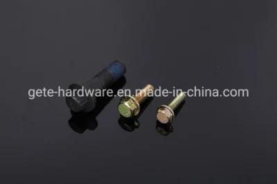 Gete Hardware Hex Flange Bolt 2 Yellow Zinc Plated/Hex Bolt