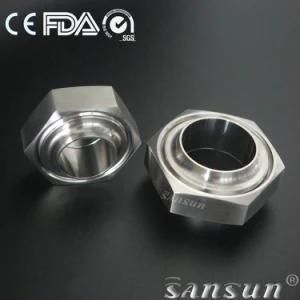 Rjt SS304/316L Sanitary Pipe Fitting Stainless Steel Nut Union