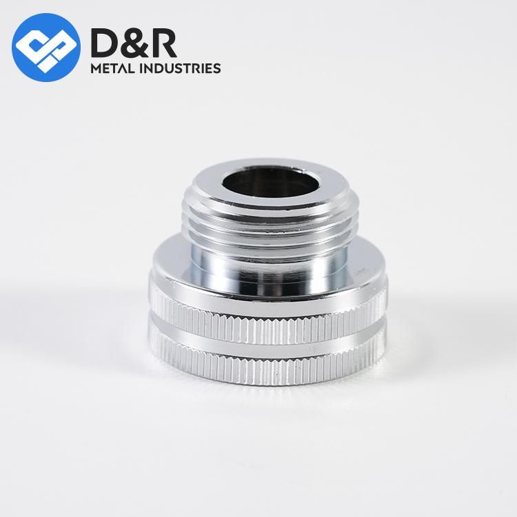 Solid Brass Hex M/F Thread Round Adapter Nipple Pipe Fitting