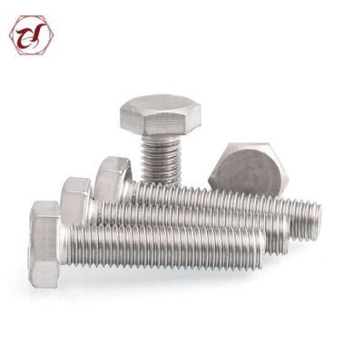 DIN933 Flat Head 304 Stainless Steel Hex Bolt/DIN933 A2-70 Hex Bolt