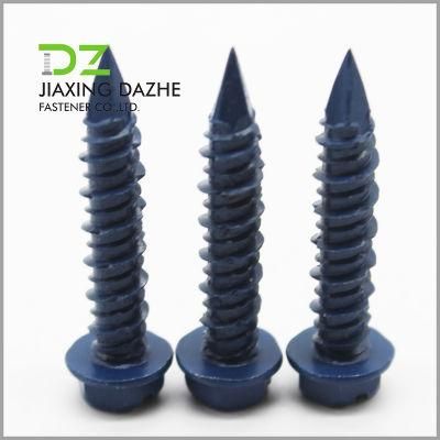 Full Threaded Carbon Steel Slotted Hex Washer Head Self Tapping Screw