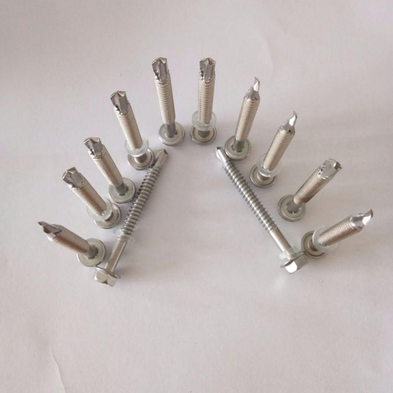 Stainless Steel M8 Hex Self Drilling Tapping Screw with Washer