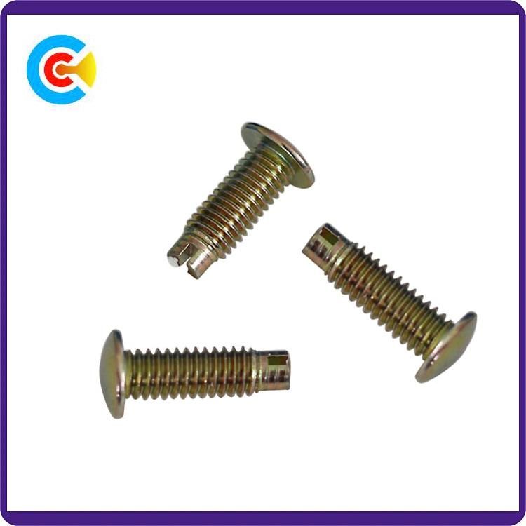 DIN/ANSI/BS/JIS Carbon-Steel/Stainless-Steel Hand Screw Word Non-Standard Rivet Pin Screw for Building/Railway/Bridge