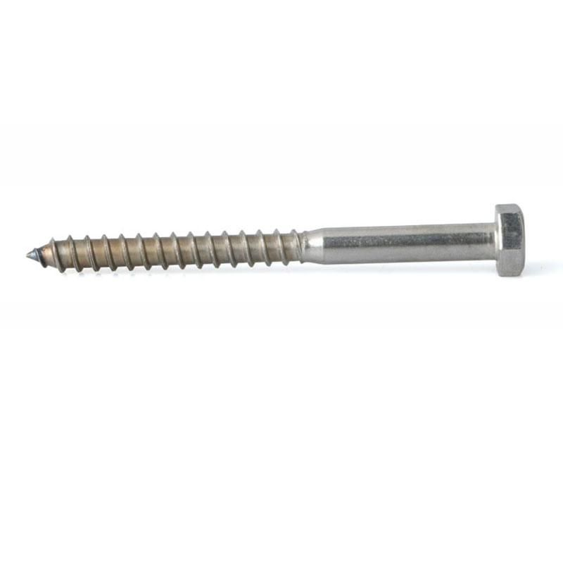 Hexagon Lag Screws Zinc Plated