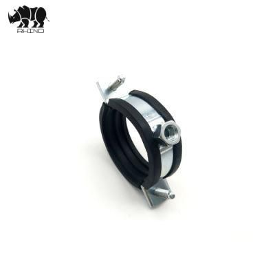 with Vibration Soundproofing Rubber, Zinc Plated, Pipe Clamp Woodworking