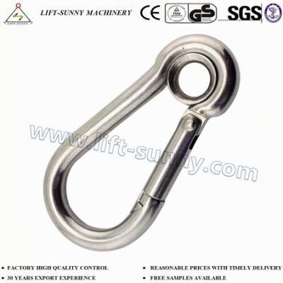 304 316 DIN5299 Stainless Steel Spring Snap Hook with Eye