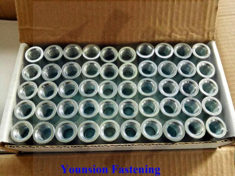 Lipped 3/8*30 M6 M8 M10 M12 Drop-in Anchor with Single Knurling in White Blue Zp