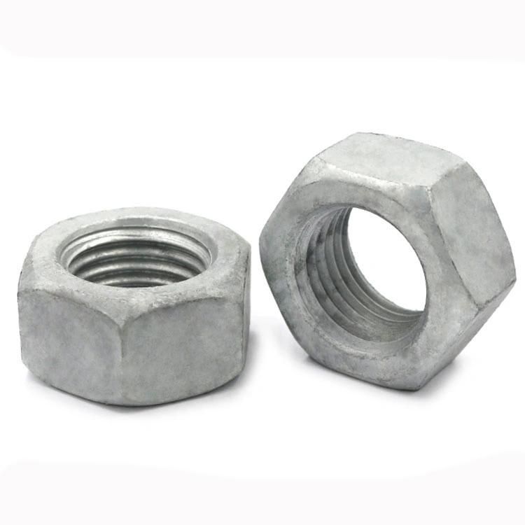 ASTM 18.2.2 Hex Nut Hex Head Nut Carbon Steel HDG Hot DIP Galvanized