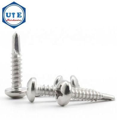 Hot Sales Stainless Steel Fasteners Screw Phillips Drives Pan Head Self Tapping Drilling Screw DIN7504n