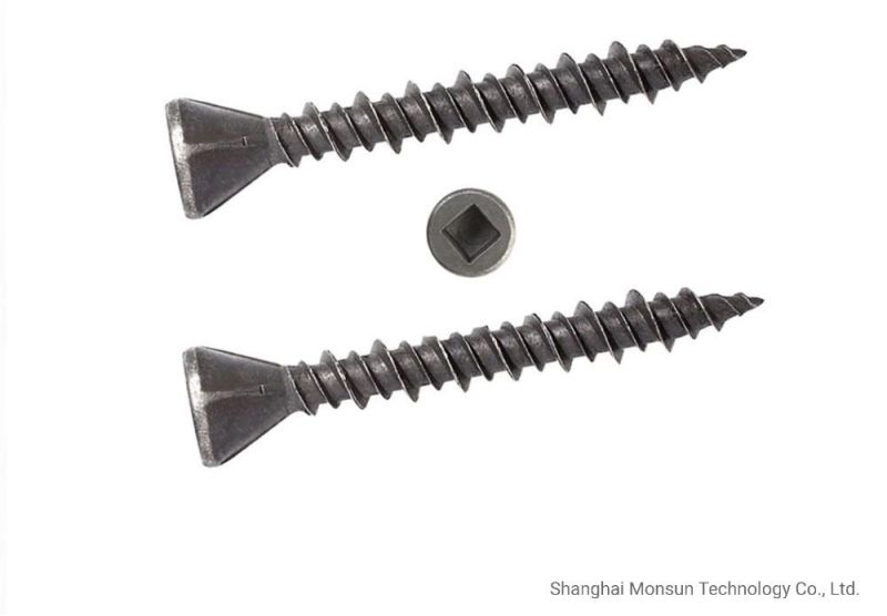 #2 Square Trim Head Hi-Low Thread Wood Underlayment Screw with Nibs