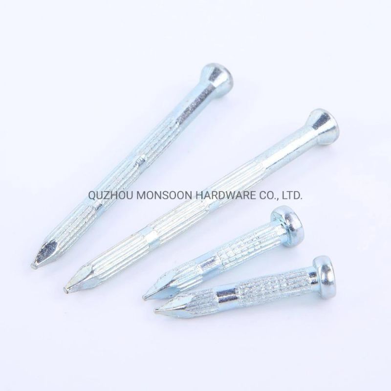 Concrete Nails with Bamboo Shank