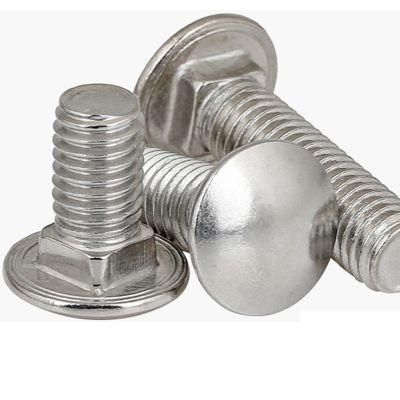 Carbon Steel Galvanized DIN603 ASME Carriage Bolt/ Round Head Square Neck Bolt/Mushroom Head Bolt