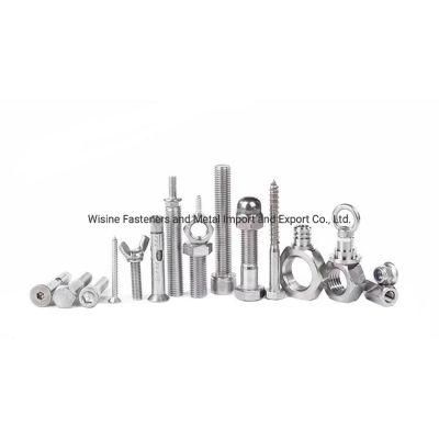 China Stainless Steel Fasteners Hastelloy Bolt Eye Bolt U Bolt Carriage Bolt Flange Bolt Super Duplex Alloy Steel Hex Bolt