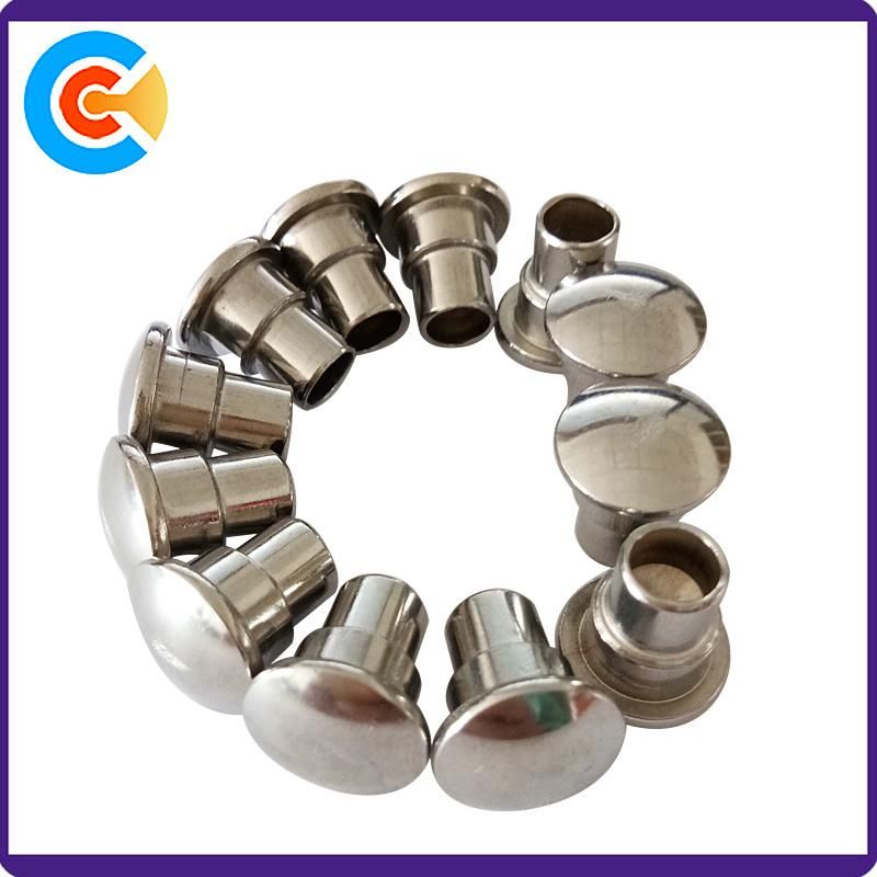 Non-Standard Fasteners Rivets Mushroom Head Semi-Tubular Rivets
