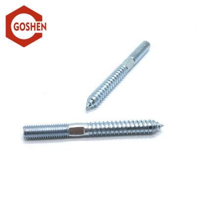 Carbon Steel Zinc Plated Hanger Bolt Double Thread Screws Dowel Screw/Zinc Plated