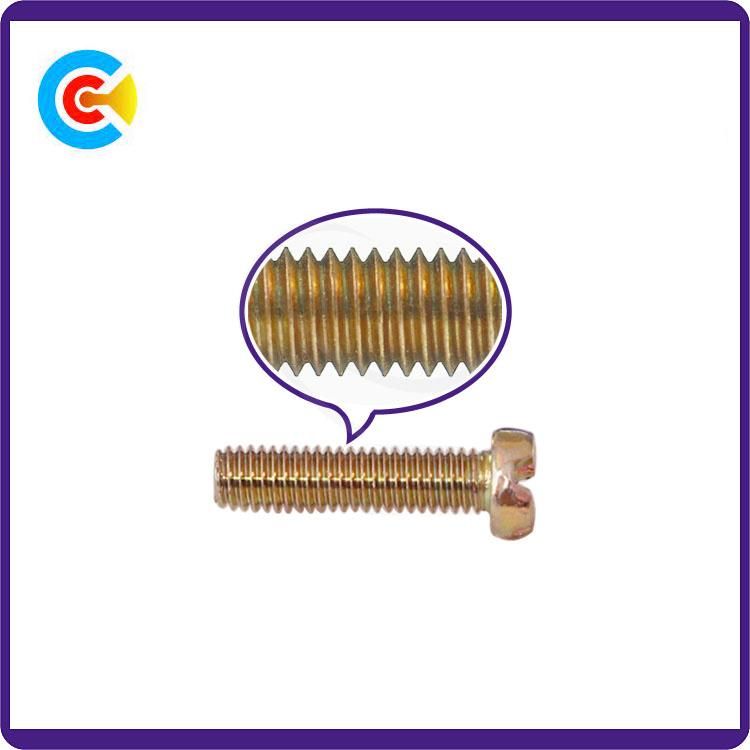 GB/DIN/JIS/ANSI Carbon-Steel/Stainless-Steel 4.8/8.8/10.9 Galvanizeddouble V Head Screw for Building