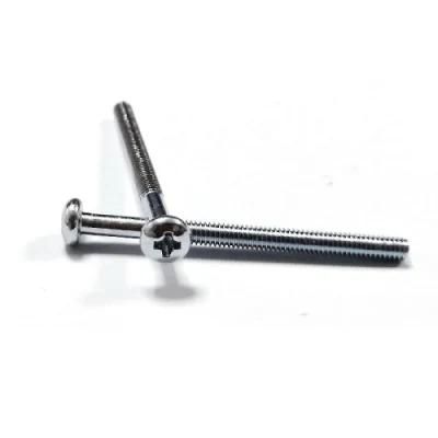 Steel Pan Head Phillips Cross Half Thread Zinc Coated Screw