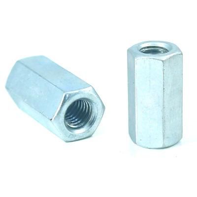 Long Round Steel Bar Coupling Nut, Hex Coupler Nut