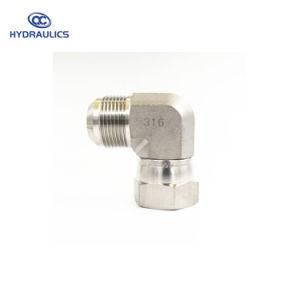 6500 Series Jic Male-Female 90 Degree Pipe Fitting Elbow Connector