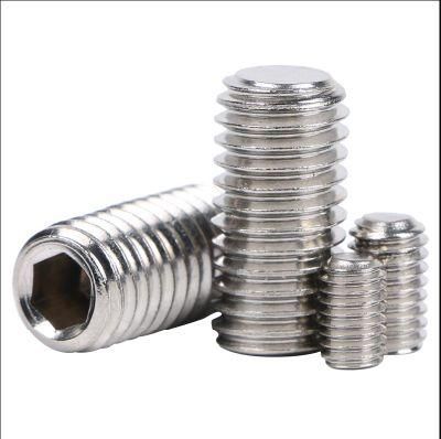 Flat Head Hex Stock Set Screw 304 Stainless Steel Grub Screw