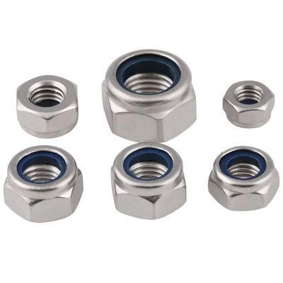Metal Steel DIN 982 985 Blue Galvanized Hex Nylon Insert Lock Nut