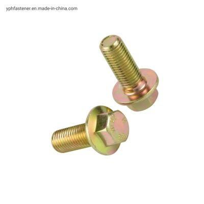 DIN 6921 Customized High Strength Yellow Zinc Plated