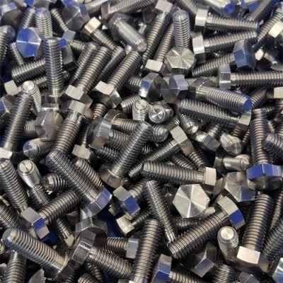 DIN933 Hex Bolts in Stainless Steel Fastener and Ti Screws M8*25 Ta10