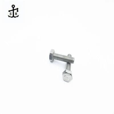 Germany Standard DIN933 Stainelss Steel M12 Hex Bolt Made in China