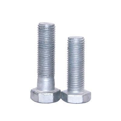 M10 DIN 933 Hex Bolt 90mm HDG Hexagon Bolt Full Thread Hot DIP Galvanized Screw