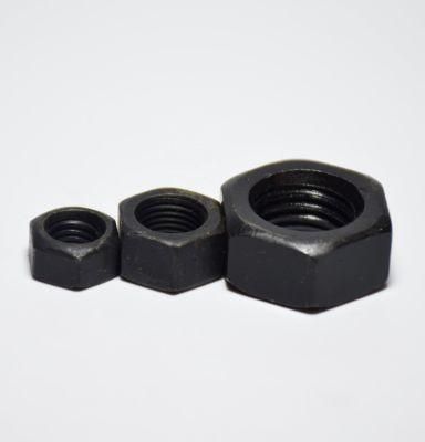 High Carbon Steel DIN 934 Black Oxide Hex Nut M3-M24 Factory Direct Sales Hexagon Nuts with Competitive Prices
