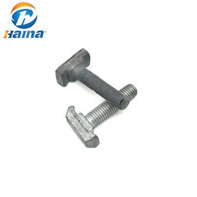 Carbon Steel T-Head Bolts with Square Neck DIN186
