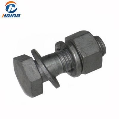 High Quality DIN933 Hot DIP Galvanized Bolt with Nut and Washers