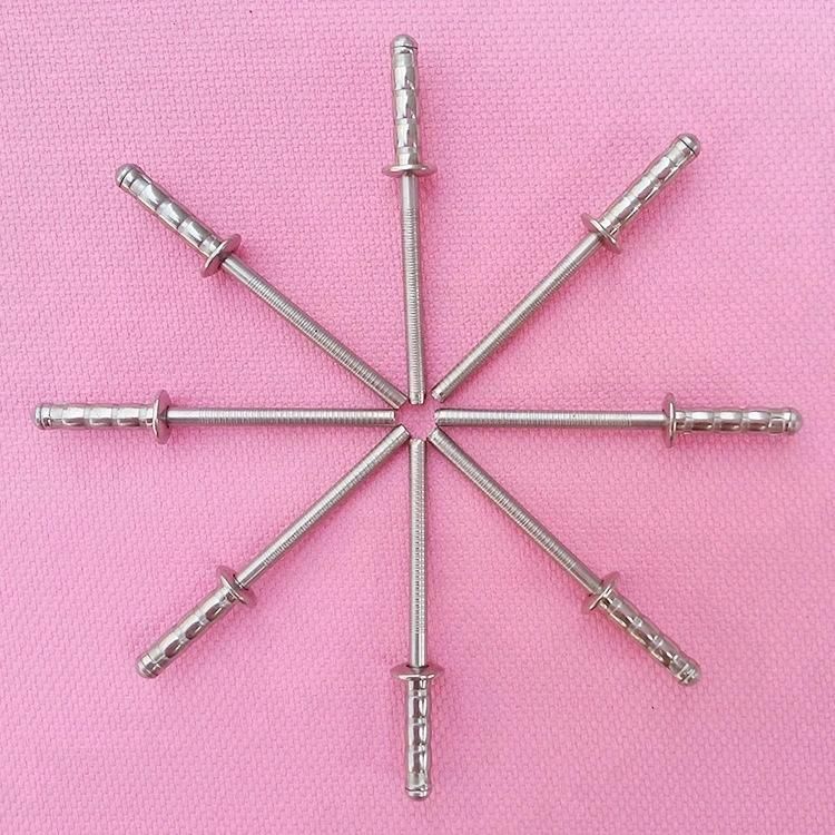 High Strength DIN7337 Aluminium Steel Open Type Dome Head Blind Rivet