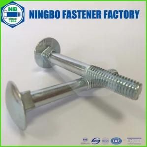 DIN603 Carriage Bolt Grade4.8 M8*60 Cr+3 Blue White Zinc Plated