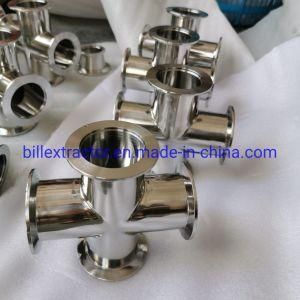 Stainless Steel Vacuum Pipe Fittings Kf40 Equal Cross