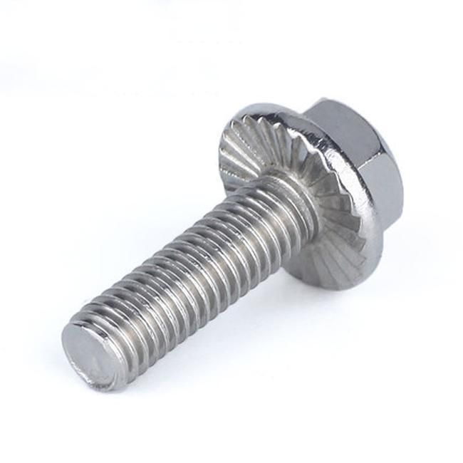 Fastener Stainless Steel M4 M6 M8 M10 M12 DIN 6921 Class 4.8.8.8 10.9 12.9 Hex Flange Bolt