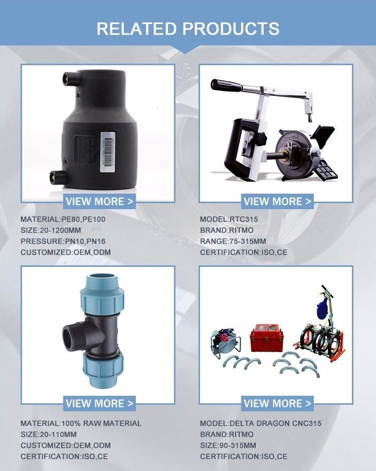 DN40--110mm Black HDPE Flange Adaptor Pipe Fittings Stub End