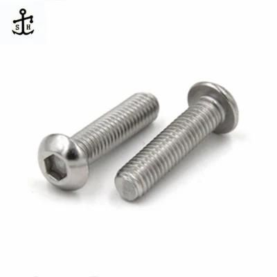 Add to Compare Share China Screw Manufacture M8 Allen Hex Socket Button Head Screw 304 Stainless Steel Screw