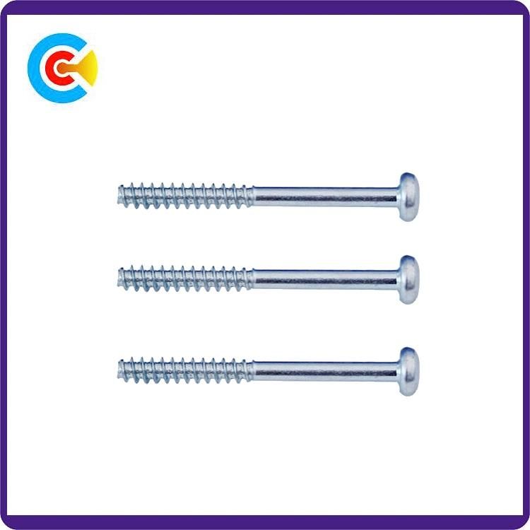 DIN/ANSI/BS/JIS Carbon-Steel/Stainless-Steel Plum Shrink Rod Tail Self Tapping Screws