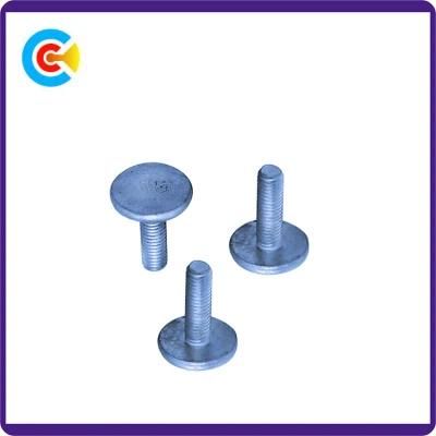 DIN/ANSI/BS/JIS Carbon-Steel/Stainless-Steel Non-Standard Flat Head Hand-Twist for Machine/Building Car/Bridge