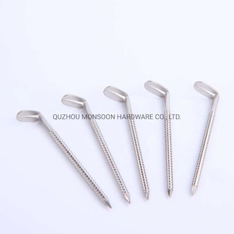Stainless Steel Right Angle Nails Plain Elbowing Ring Shank Nails
